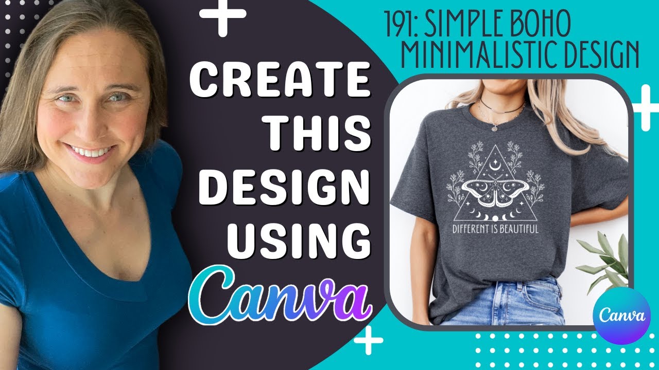 Canva Design Tutorial For Print On Demand: Fast Simple Minimalistic ...